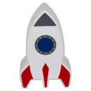 Λάμπα Νυχτός Πύραυλος Με Προτζέκτορα Αστεριών Μπαταρίας Πλαστικό 15cm