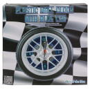 Ρολόι Τοίχου Ρόδα Αυτοκινήτου Με 16 LED Πλαστικό Φ35cm