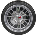 Ρολόι Τοίχου Ρόδα Αυτοκινήτου Με 16 LED Πλαστικό Φ35cm