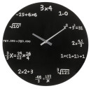 Ρολόι Τοίχου Με Μαθηματικές Εξισώσεις Μαύρο Φ35cm