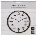 Ρολόι Τοίχου Skylines Λευκό/Μαύρο Πλαστικό Φ30cm