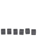 Πέτρες Ψύξης Για Ουίσκι Σε Βελούδινη Θήκη Σετ 6Τμχ