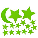 Αυτοκόλλητα Τοίχου Που Φωσφορίζουν Αστέρια Και Πλανήτες Σετ 15Τμχ Σε 3 Σχέδια