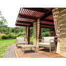 MYKONOS ΠΟΛΥΘΡΟΝΑ TAUPE ΜΕ ΜΑΞ. 73X72X75εκ. ΠΟΛ/ΝΙΟΥ