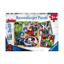 Ravensburger Puzzle:  Avengers (3x49pcs) (8040)