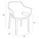 DORA OLIVE GREEN ΠΟΛΥΘΡΟΝΑ ΠΟΛ/ΝΙΟΥ 58X59X80εκ.