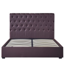 Κρεβάτι ArteLibre ARABIS Καφέ PU 220x160.5x120cm (Στρώμα 150x200cm)