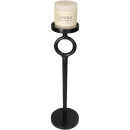 Κηροπήγιο ArteLibre Μαύρο Αλουμίνιο 11.5x11.5x40.5cm