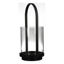Φανάρι ArteLibre Μαύρο Μέταλλο/Γυαλί 15.5x16x36cm