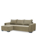 Καναπές Κρεβάτι Γωνιακός ArteLibre HARPER Αναστρέψιμος Μπεζ 271x160x94cm