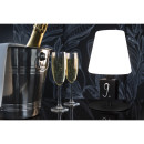 Επιτραπέζιο Φωτιστικό ArteLibre LED Φορητό MICHELLE Με Tag Μαύρο/Λευκό Μέταλλο/Πλαστικό 15.5x15.5x27.5cm