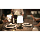 Επιτραπέζιο Φωτιστικό ArteLibre LED Φορητό MICHELLE Με Tag Μαύρο/Λευκό Μέταλλο/Πλαστικό 15.5x15.5x27.5cm