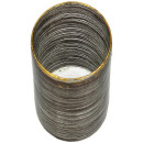 Κηροπήγιο ArteLibre Κορδόνι Καφέ Γυαλί 10x10x11cm