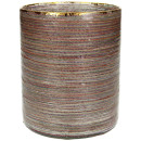 Κηροπήγιο ArteLibre Κορδέλα Πολύχρωμο Γυαλί 12x12x15cm