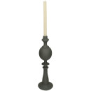 Κηροπήγιο ArteLibre Γκρι Polyresin 13x13x44cm