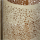 Κηροπήγιο ArteLibre Μπεζ Μέταλλο 13x13x20cm Σετ 3Τμχ