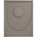 Διακοσμητικό Τοίχου ArteLibre Μπεζ Χαρτί 40x3x50cm