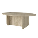 Τραπεζάκι Σαλονιού Ravey Megapap Χρώμα Travertine 120x60x39,6εκ.