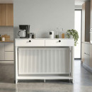 Κονσόλα - Κάλυμμα Καλοριφέρ Opelya Megapap Χρώμα Λευκό 130x31,4x100εκ.