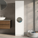 Ντουλάπι με Καλάθι Απλύτων Verga Megapap Χρώμα Λευκό 45x40x180εκ.