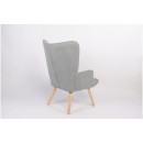 Πολυθρόνα ArteLibre AMARANTHUS Με Υποπόδιο Γκρι 98x70x77cm