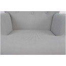 Πολυθρόνα ArteLibre AMARANTHUS Με Υποπόδιο Γκρι 98x70x77cm