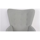 Πολυθρόνα ArteLibre AMARANTHUS Με Υποπόδιο Γκρι 98x70x77cm