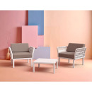 PORTOFINO LOUNGE ΤΡΑΠΕΖΙ WHITE 70X70X33εκ. ΠΟΛ/ΝΙΟΥ