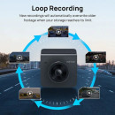 70mai A400-1 Dash cam Grey w. Screen set w. Rearview cam Rc09 - 1440p, 145fov, 500mah car Camera