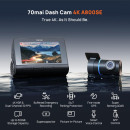 70mai A800se-1 Front & Rear Dash cam 4k w. 3inch Screen set w. Rearview cam - 2160p 140fov