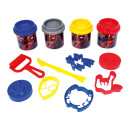 AS Πλαστελίνη Marvel Spiderman Κουβαδάκι Με 4 Βαζάκια Και 8 Εργαλεία 200g 3+ Χρονών