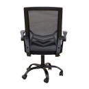 A1830 ΜΑΥΡΟ/ΜΑΥΡΟ MESH ΠΟΛ/ΝΑ ΓΡΑΦΕΙΟΥ 62X54X44-91/53-100εκ.