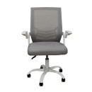 A1830 ΛΕΥΚΟ/ΓΚΡΙ MESH ΠΟΛΥΘΡΟΝΑ ΓΡΑΦΕΙΟΥ 62X54X44-91/53-100εκ.