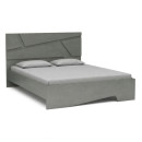 Κρεβάτι Efes Megapap Χρώμα Γκρι Σκυροδέματος 160x200εκ.