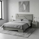 Κρεβάτι Efes Megapap Χρώμα Γκρι Σκυροδέματος 160x200εκ.