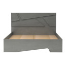 Κρεβάτι Efes Megapap Χρώμα Γκρι Σκυροδέματος 160x200εκ.