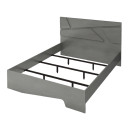 Κρεβάτι Efes Megapap Χρώμα Γκρι Σκυροδέματος 160x200εκ.