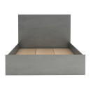 Κρεβάτι Troy Megapap Χρώμα Γκρι Σκυροδέματος 120x200εκ.