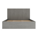 Κρεβάτι Troy Megapap Χρώμα Γκρι Σκυροδέματος 140x190εκ.