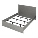 Κρεβάτι Troy Megapap Χρώμα Γκρι Σκυροδέματος 150x200εκ.