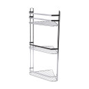 Estia Εταζερα Elegant Μεταλλικη Γωνιακη 3 Θεσεων 54x28x18cm Χρωμιου