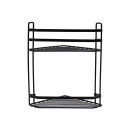 Estia Εταζερα Elegant Μεταλλικη Γωνιακη 2 Θεσεων 32x28x18cm Μαυρη