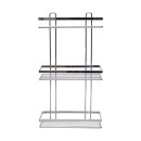 Estia Εταζερα Elegant Μεταλλικη Ισια 3 Θεσεων 46x25x12.5cm Χρωμιου