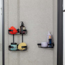 Estia Εταζερα Αλουμινιου Stance με Aytokoλλητο Διπλης Οψης Ισια 2 Θεσεων 25x13x28.5cm Μαυρη