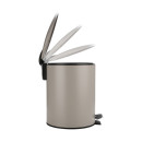 Χαρτοδοχειο Μπανιου Classic Soft Close 5lt ματ Taupe