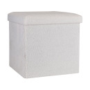 Estia Σκαμπο Cube Teddy με Αποθηκευτικο Χωρο 38χ38cm Λευκο
