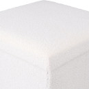 Estia Σκαμπο Cube Teddy με Αποθηκευτικο Χωρο 38χ38cm Λευκο