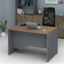 Γραφείο Επαγγελματικό Venturo Megapap Χρώμα Ανθρακί - Καρυδί 120x80x75εκ.