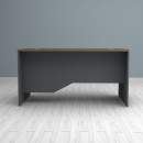 Γραφείο Επαγγελματικό Venturo Megapap Χρώμα Ανθρακί - Καρυδί 150x80x75εκ.