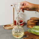 Estia Δοχεια για Λαδι/ξυδι Allure Γυαλινα σετ 2 tem σε Ξυλινη Βαση